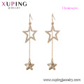 97414 xuping 18K Goldfarbene Schmuckkristalle von swarovski elegant Damenstern Drop Earrings